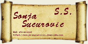 Sonja Šućurović vizit kartica